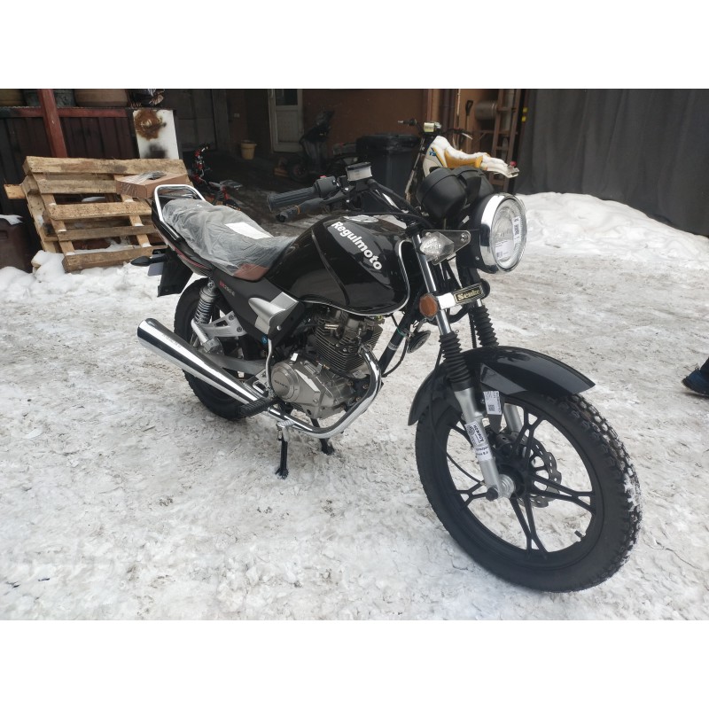 Купить  Мотоцикл Regulmoto SK200-6 (ЭПТС) 200сс, 18/16" 5 пер. диск/бараб, электрон. панель, круговая подсветка фары (шт)  купить с доставкой по Москве и России, цена, технические характеристики, комплектация фото  - motoserp.ru