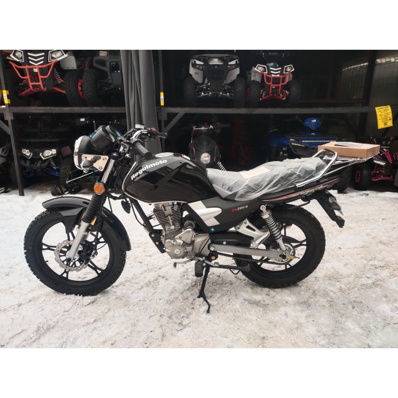 Купить  Мотоцикл Regulmoto SK200-6 (ЭПТС) 200сс, 18/16" 5 пер. диск/бараб, электрон. панель, круговая подсветка фары (шт)  купить с доставкой по Москве и России, цена, технические характеристики, комплектация фото  - motoserp.ru