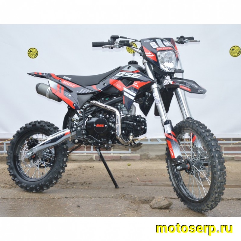 Купить  Питбайк BSE PH 125 AK47 Red 17/14", Мех, эл.ст (шт) купить с доставкой по Москве и России, цена, технические характеристики, комплектация фото  - motoserp.ru