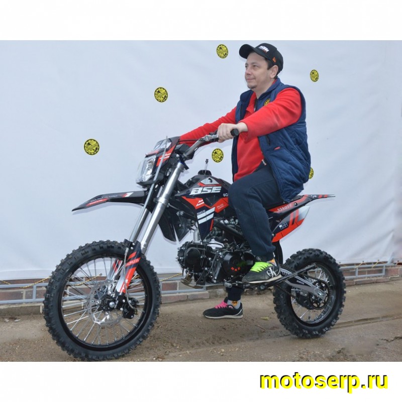 Купить  Питбайк BSE PH 125 AK47 Red 17/14", Мех, эл.ст (шт) купить с доставкой по Москве и России, цена, технические характеристики, комплектация фото  - motoserp.ru