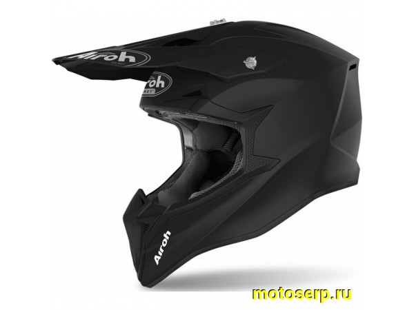 Купить  Шлем Кросс AIROH WRAAP COLOR Black Matt (XL) (шт) (AIROH купить с доставкой по Москве и России, цена, технические характеристики, комплектация фото  - motoserp.ru