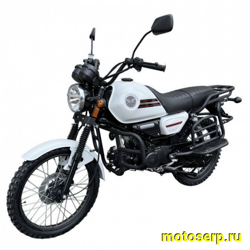 Купить  Мопед MM COLT2 WHITE 50сс 4Т, в стиле Каферейсер, колеса 18/17", Диск/Бар. (шт) 01100 (MM 45892 купить с доставкой по Москве и России, цена, технические характеристики, комплектация фото  - motoserp.ru