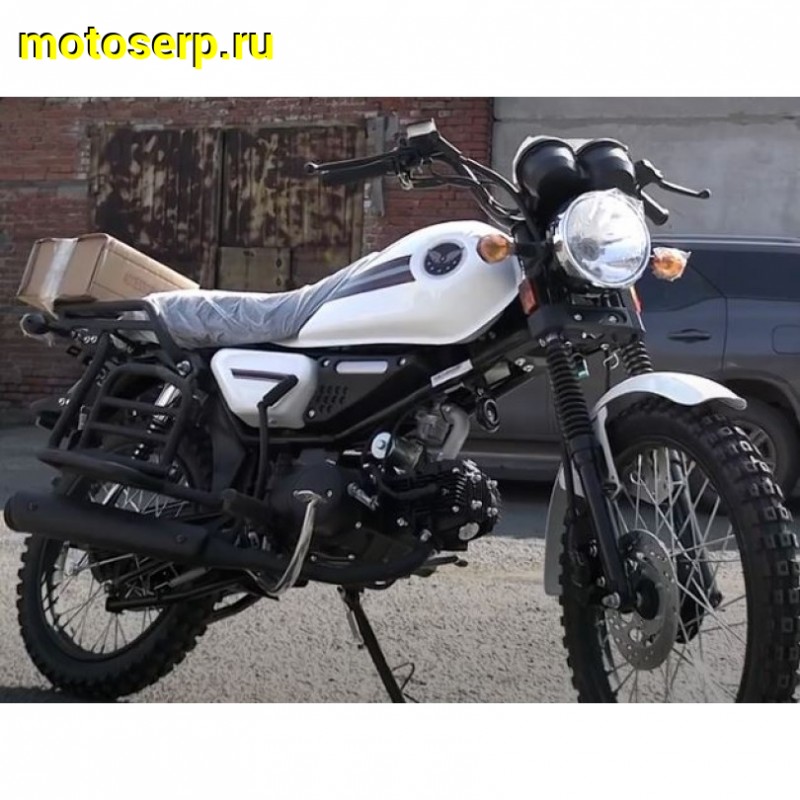 Купить  Мопед MM COLT2 WHITE 50сс 4Т, в стиле Каферейсер, колеса 18/17", Диск/Бар. (шт) 01100 (MM 45892 купить с доставкой по Москве и России, цена, технические характеристики, комплектация фото  - motoserp.ru
