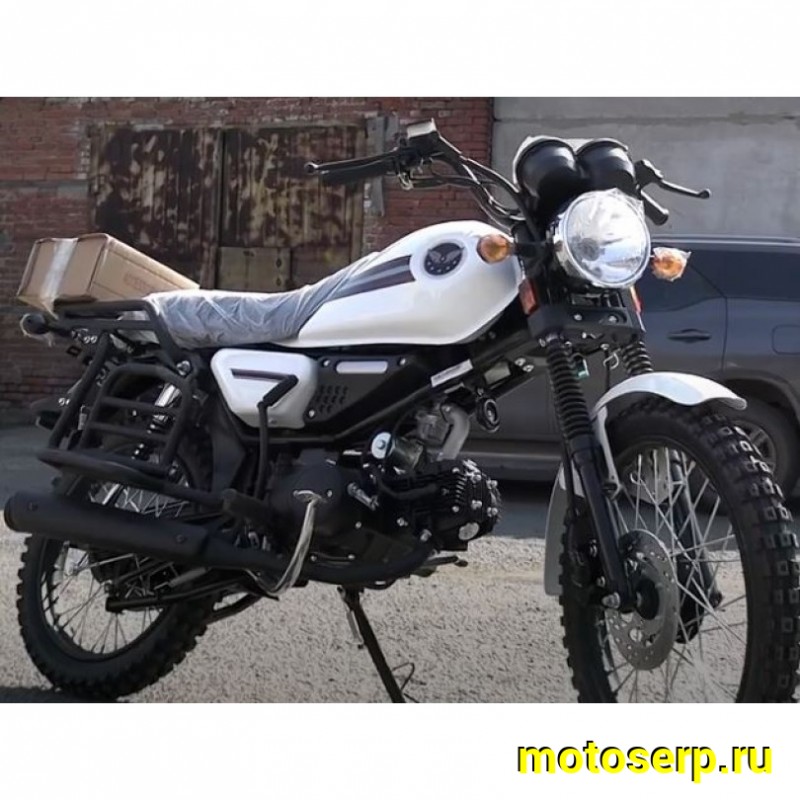 Купить  Мопед MM COLT2 WHITE 50сс 4Т, в стиле Каферейсер, колеса 18/17", Диск/Бар. (шт) 01100 (MM 45892 купить с доставкой по Москве и России, цена, технические характеристики, комплектация фото  - motoserp.ru