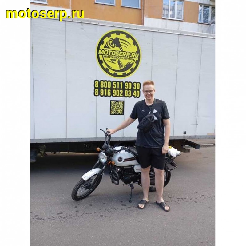 Купить  Мопед MM COLT2 WHITE 50сс 4Т, в стиле Каферейсер, колеса 18/17", Диск/Бар. (шт) 01100 (MM 45892 купить с доставкой по Москве и России, цена, технические характеристики, комплектация фото  - motoserp.ru