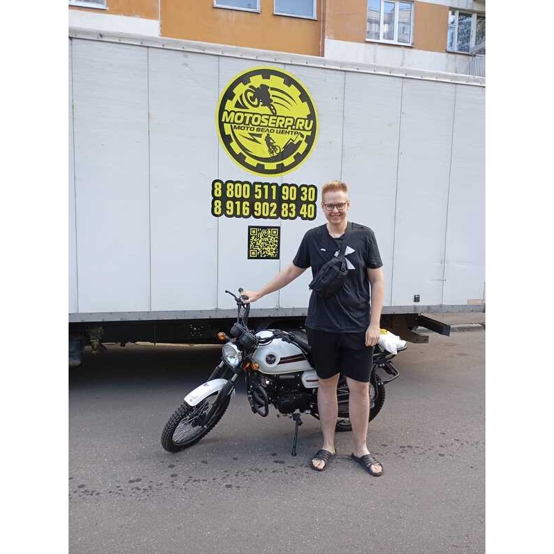 Купить  Мопед MM COLT2 WHITE 50сс 4Т, в стиле Каферейсер, колеса 18/17", Диск/Бар. (шт) 01100 (MM 45892 купить с доставкой по Москве и России, цена, технические характеристики, комплектация фото  - motoserp.ru