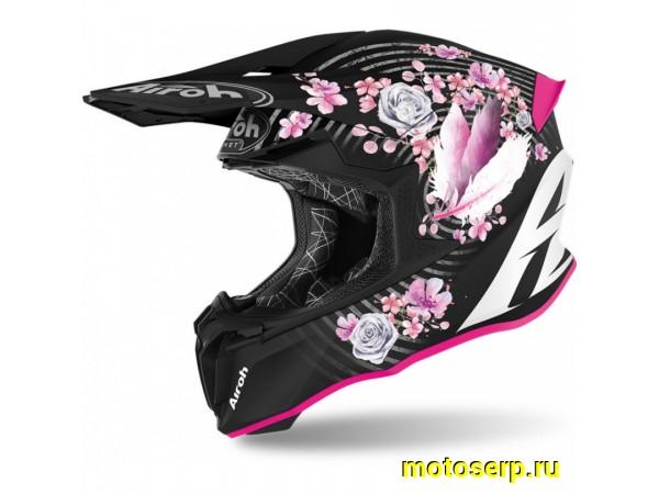 Купить  Шлем Кросс AIROH TWIST 2.0 MAD MATT (XS) (шт) (AIROH купить с доставкой по Москве и России, цена, технические характеристики, комплектация фото  - motoserp.ru