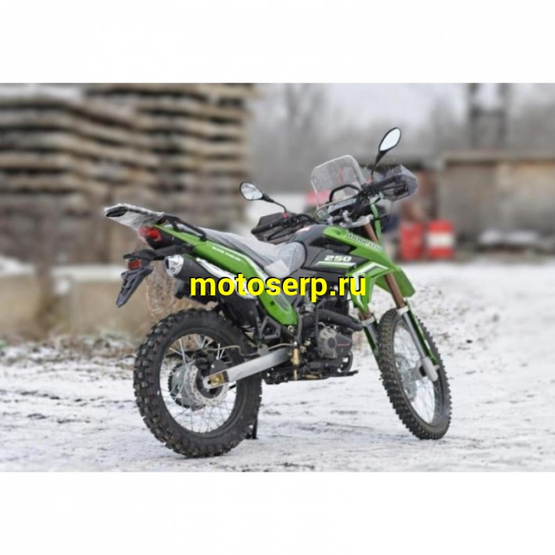 Купить  Мотоцикл внедорожный Motoland GL250 ENDURO (172FMM-5/PR250) (XL250-В) зеленый (шт) (ML 20007 (0 купить с доставкой по Москве и России, цена, технические характеристики, комплектация фото  - motoserp.ru