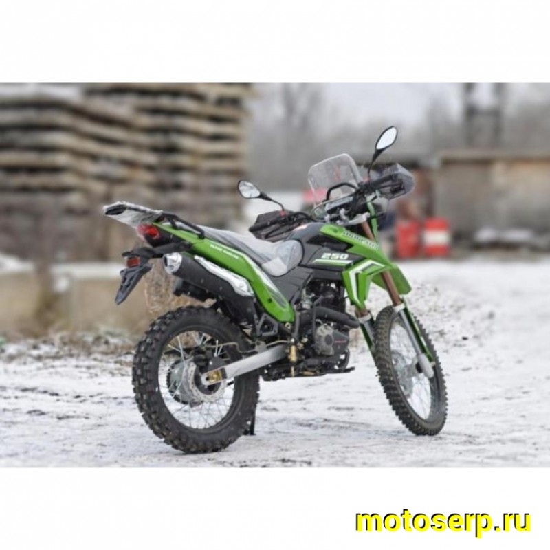 Купить  Мотоцикл внедорожный Motoland GL250 ENDURO (172FMM-5/PR250) (XL250-В) зеленый (шт) (ML 20007 (0 купить с доставкой по Москве и России, цена, технические характеристики, комплектация фото  - motoserp.ru