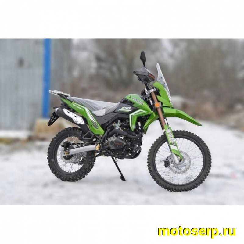 Купить  Мотоцикл внедорожный Motoland GL250 ENDURO (172FMM-5/PR250) (XL250-В) зеленый (шт) (ML 20007 (0 купить с доставкой по Москве и России, цена, технические характеристики, комплектация фото  - motoserp.ru