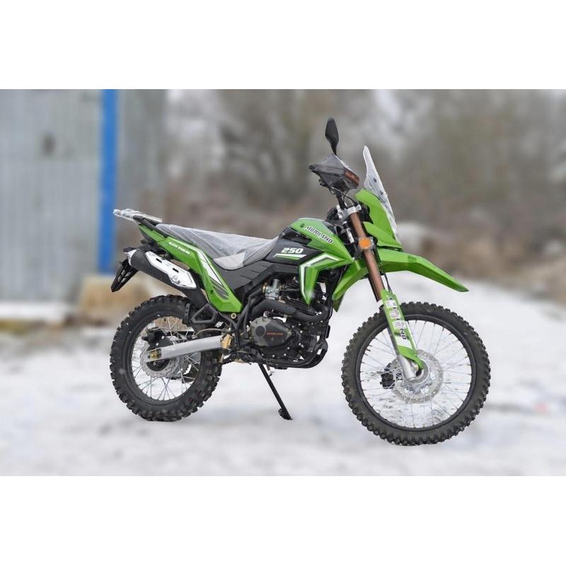 Купить  Мотоцикл внедорожный Motoland GL250 ENDURO (172FMM-5/PR250) (XL250-В) зеленый (шт) (ML 20007 (0 купить с доставкой по Москве и России, цена, технические характеристики, комплектация фото  - motoserp.ru
