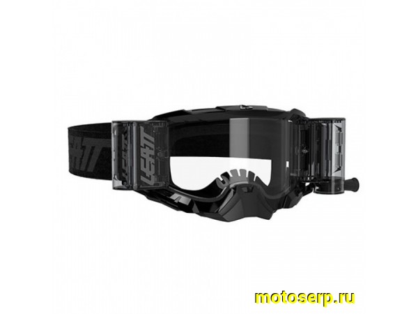 Купить  Очки мото Кросс Leatt Velocity 5.5 Roll-Off Black/Clear (8020001075) (с перемоткой) (шт) (Fox УТ-00021558 купить с доставкой по Москве и России, цена, технические характеристики, комплектация фото  - motoserp.ru
