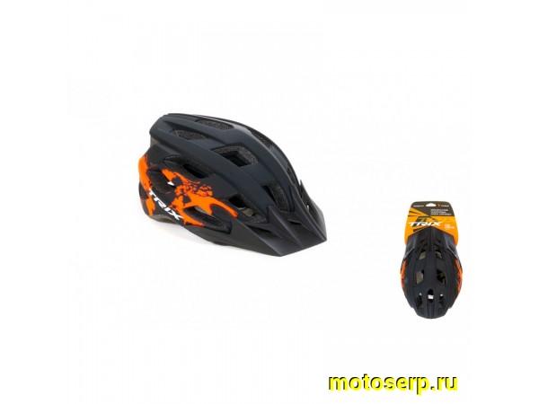 Купить  Шлем вело L (59-60 см) TRIX, кросс-кантри (шт) (Пан HL-TX-24-L-RBK купить с доставкой по Москве и России, цена, технические характеристики, комплектация фото  - motoserp.ru