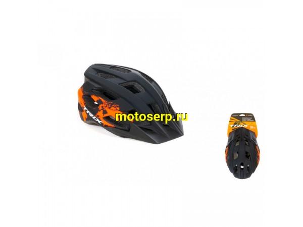Купить  Шлем вело L (59-60 см) TRIX, кросс-кантри (шт) (Пан HL-TX-24-L-RBK купить с доставкой по Москве и России, цена, технические характеристики, комплектация фото  - motoserp.ru