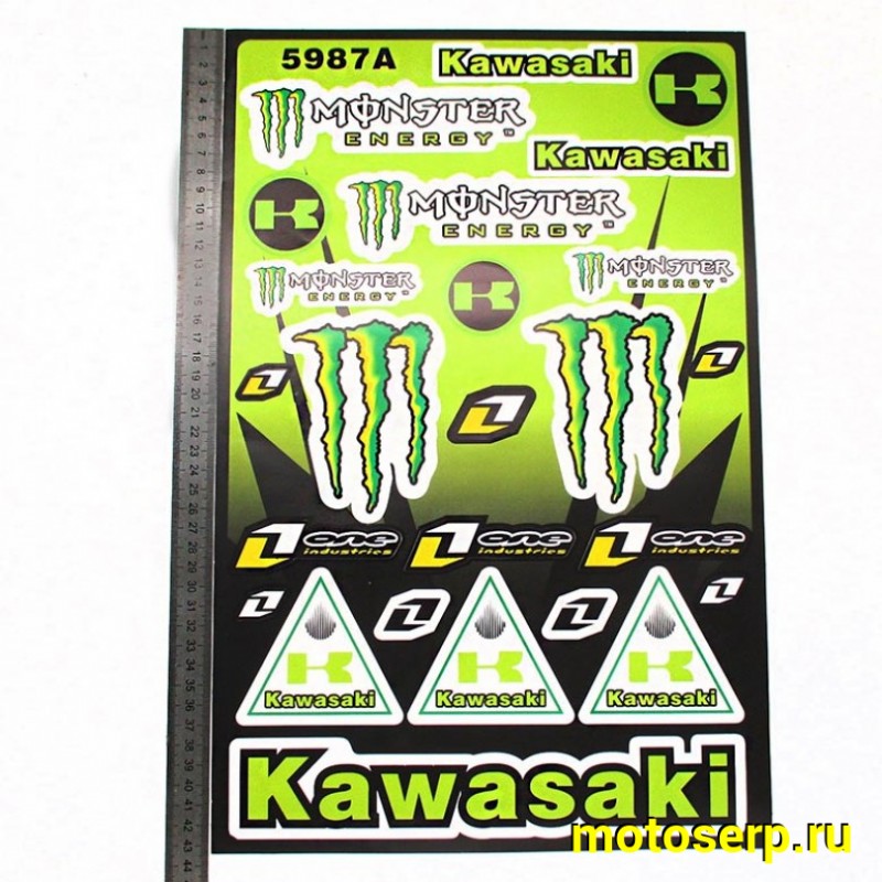 Купить  Наклейки (набор) спонсоры, KAWASAKI (28х43см) (#5987A) (шт) (MT N-670  купить с доставкой по Москве и России, цена, технические характеристики, комплектация фото  - motoserp.ru