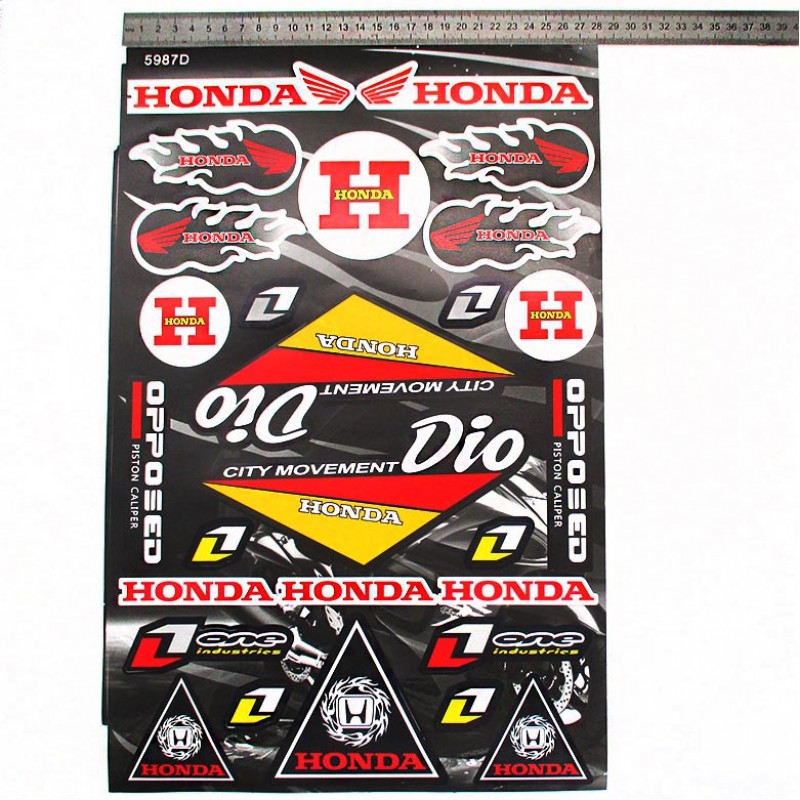 Купить  Наклейки (набор) спонсоры, HONDA DIO (28х43см) (#5987D) (шт) (MT N-663  купить с доставкой по Москве и России, цена, технические характеристики, комплектация фото  - motoserp.ru