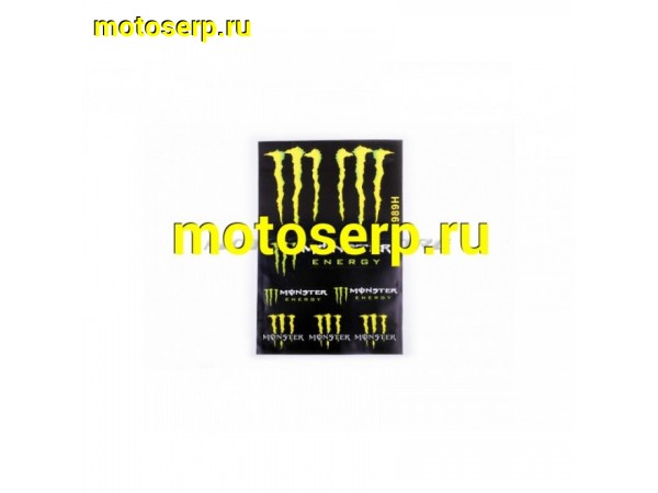 Купить  Наклейки (набор) MONSTER ENERGY (30х45см) (#5989H) (шт) (MT N-690 купить с доставкой по Москве и России, цена, технические характеристики, комплектация фото  - motoserp.ru