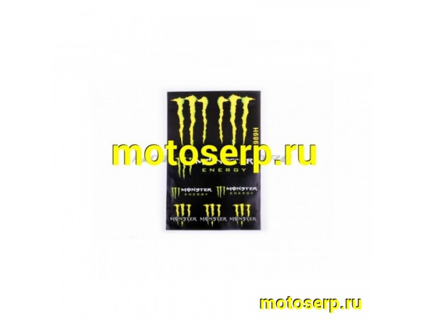 Купить  Наклейки (набор) MONSTER ENERGY (30х45см) (#5989H) (шт) (MT N-690 купить с доставкой по Москве и России, цена, технические характеристики, комплектация фото  - motoserp.ru