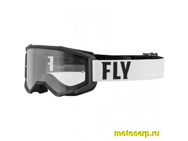 Купить  ====Очки мото Кросс FLY RACING FOCUS YOUTH  белый/черный (детские)  (шт) (0 купить с доставкой по Москве и России, цена, технические характеристики, комплектация фото  - motoserp.ru