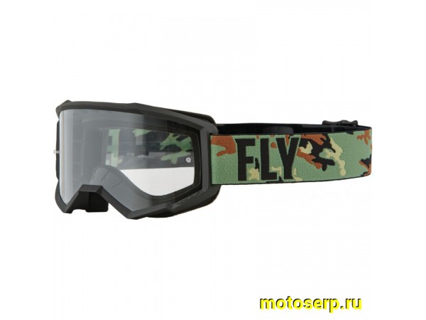 Купить  ====Очки мото Кросс FLY RACING FOCUS YOUTH  камуфляж/зелёный/чёрный (детские)  (шт) (0 купить с доставкой по Москве и России, цена, технические характеристики, комплектация фото  - motoserp.ru