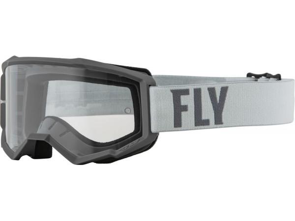 Купить  Очки мото Кросс FLY RACING FOCUS YOUTH  серый (детские)  (шт) (SM 604-5354 купить с доставкой по Москве и России, цена, технические характеристики, комплектация фото  - motoserp.ru