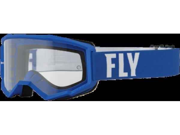 Купить  Очки мото Кросс FLY RACING FOCUS YOUTH  синий/белый (детские)  (шт) (SM 604-4854 купить с доставкой по Москве и России, цена, технические характеристики, комплектация фото  - motoserp.ru