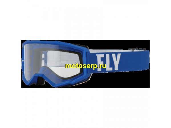 Купить  Очки мото Кросс FLY RACING FOCUS YOUTH  синий/белый (детские)  (шт) (SM 604-4854 купить с доставкой по Москве и России, цена, технические характеристики, комплектация фото  - motoserp.ru