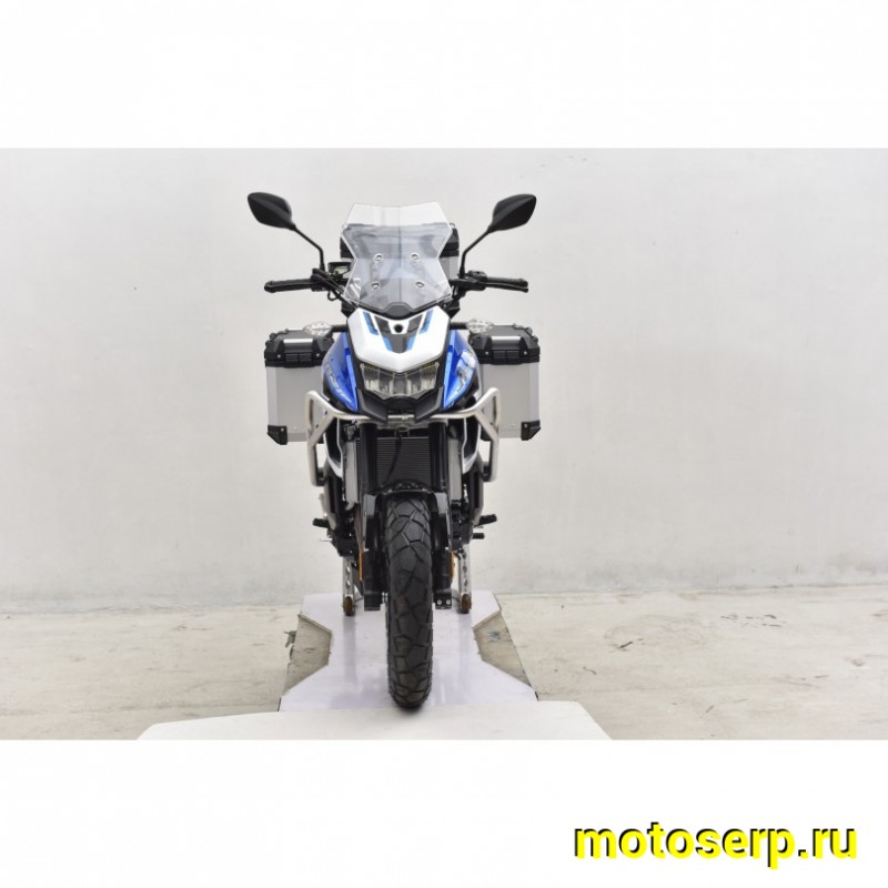 Купить  Мотоцикл внедорожный Regulmoto Discovery 400 Синий (ЭПТС) Тур-эндуро, двиг.  CF, ABS , инжект., 6КПП, жидк.охлажд, видеорегистратор, + кофры (шт) купить с доставкой по Москве и России, цена, технические характеристики, комплектация фото  - motoserp.ru