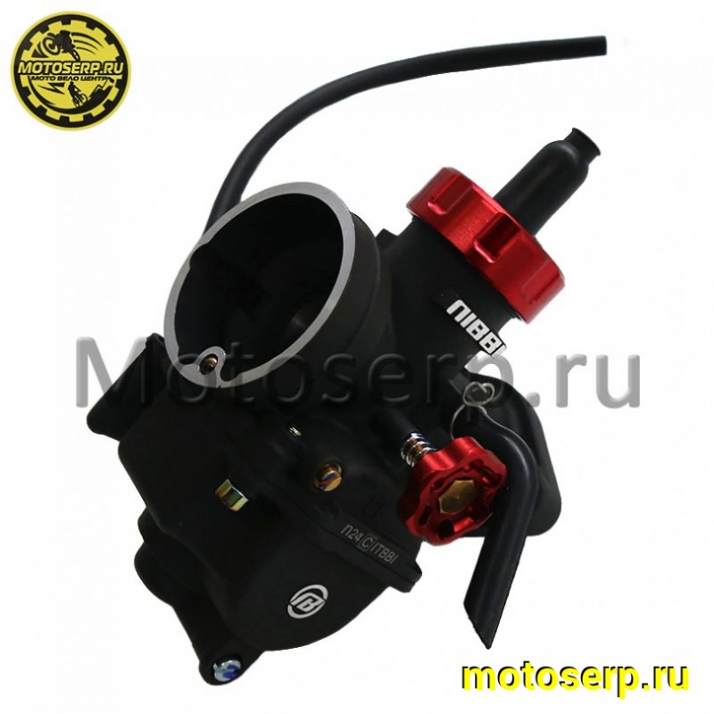 Купить  Карбюратор NIBBI PE24FL-YJ (коллектор под шпильки) (50-125сс) впускной d-40mm, выпускной d-25mm( (шт) (Regul PE24FL-YJ купить с доставкой по Москве и России, цена, технические характеристики, комплектация фото  - motoserp.ru