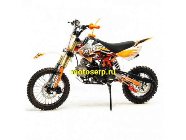 Купить  ====Питбайк Motoland APEX 10 оранжевый (спортинв), 14/12, 4Т, 110cc, АВТОМАТ, эл-стартер, диск/диск (шт) (ML 15291 купить с доставкой по Москве и России, цена, технические характеристики, комплектация фото  - motoserp.ru