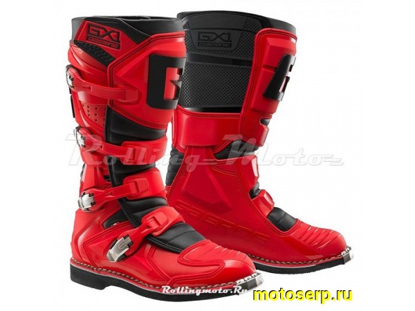 Купить  Мотоботы кросс. GAERNE GX-1  (защ. голени), красный/черный р-р 43" (Ч/З) (пар) (SM 808-4734 купить с доставкой по Москве и России, цена, технические характеристики, комплектация фото  - motoserp.ru
