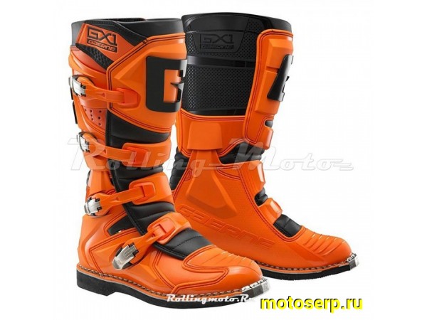 Купить  Мотоботы кросс. GAERNE GX-1  (защ. голени), оранжевый/черный р-р 42" (Ч/З) (пар) (SM 808-5835 купить с доставкой по Москве и России, цена, технические характеристики, комплектация фото  - motoserp.ru
