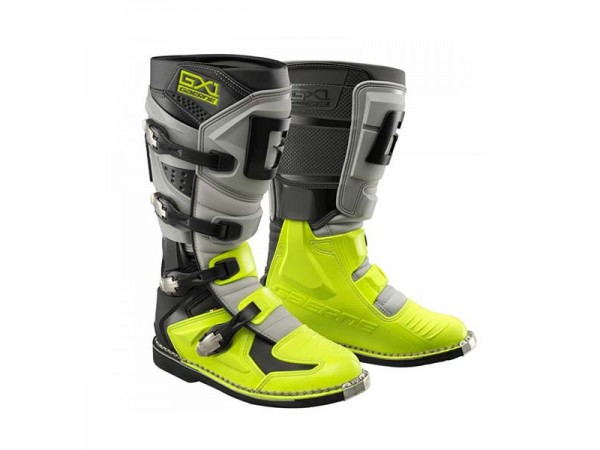 Купить  Мотоботы кросс. GAERNE GX-1 Hi-Vis (защ. голени), желтый/серый/черный р-р 42" (Ч/З) (пар) (SM 953-8678 купить с доставкой по Москве и России, цена, технические характеристики, комплектация фото  - motoserp.ru