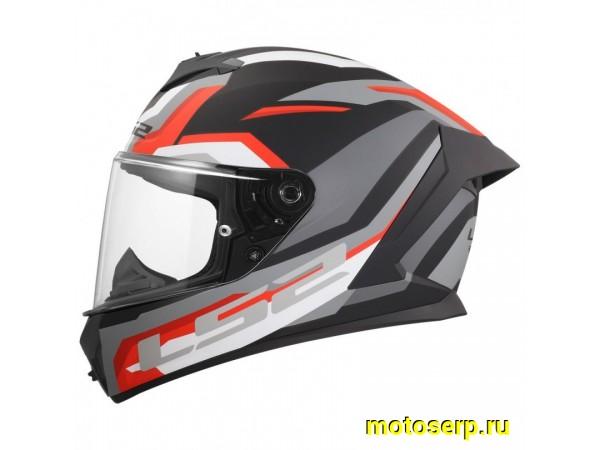Купить  Шлем закрытый LS2 FF820 RAPID 3 HYPER Black Red (M) интеграл  (шт) (LS купить с доставкой по Москве и России, цена, технические характеристики, комплектация фото  - motoserp.ru