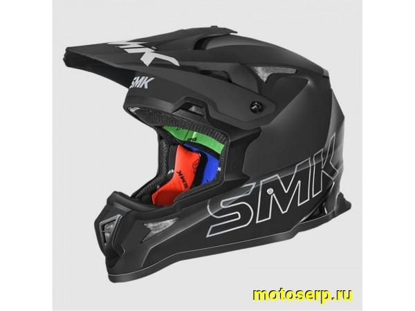 Купить  Шлем Кросс SMK ALLTERRA , цвет чёрный матовый (S) (шт) (Bajaj ALLTERRA MA260 купить с доставкой по Москве и России, цена, технические характеристики, комплектация фото  - motoserp.ru