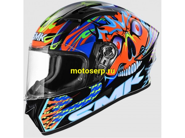 Купить  Шлем закрытый интеграл SMK STELLAR SKULL , цвет мультиколор (M) (шт) (Bajaj STELLAR GL275 купить с доставкой по Москве и России, цена, технические характеристики, комплектация фото  - motoserp.ru