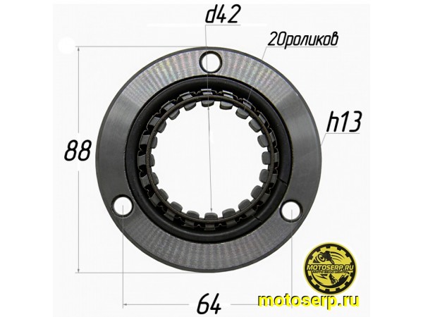 Купить  Муфта обгонная 172FMM-3A (CB250-F) (бендикс) 20роликов (шт) (ML 12664 (ML 20776 купить с доставкой по Москве и России, цена, технические характеристики, комплектация фото  - motoserp.ru