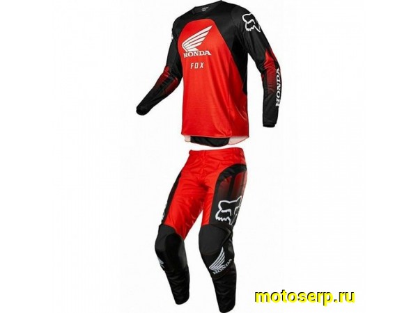 Купить  Джерси + штаны  для мотокроса (футболка и штаны) FOX Racing 180 Honda черный/красный 3XL (комп) (МотоЯ купить с доставкой по Москве и России, цена, технические характеристики, комплектация фото  - motoserp.ru