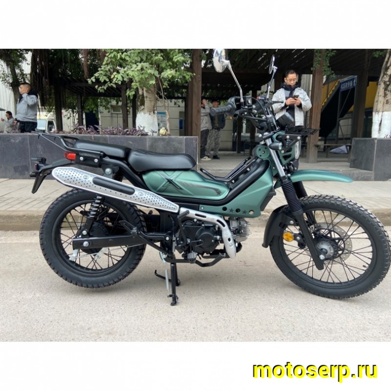 Купить  ====Мопед MM XTRAIL (ИксТраил - 50) репл Honda TRAIL  50сс 4Т, КАРБ, диск/бар. 18"/16". длиннобазн. узк багажн (зал) (шт) 01100 (SN (ФОТО купить с доставкой по Москве и России, цена, технические характеристики, комплектация фото  - motoserp.ru