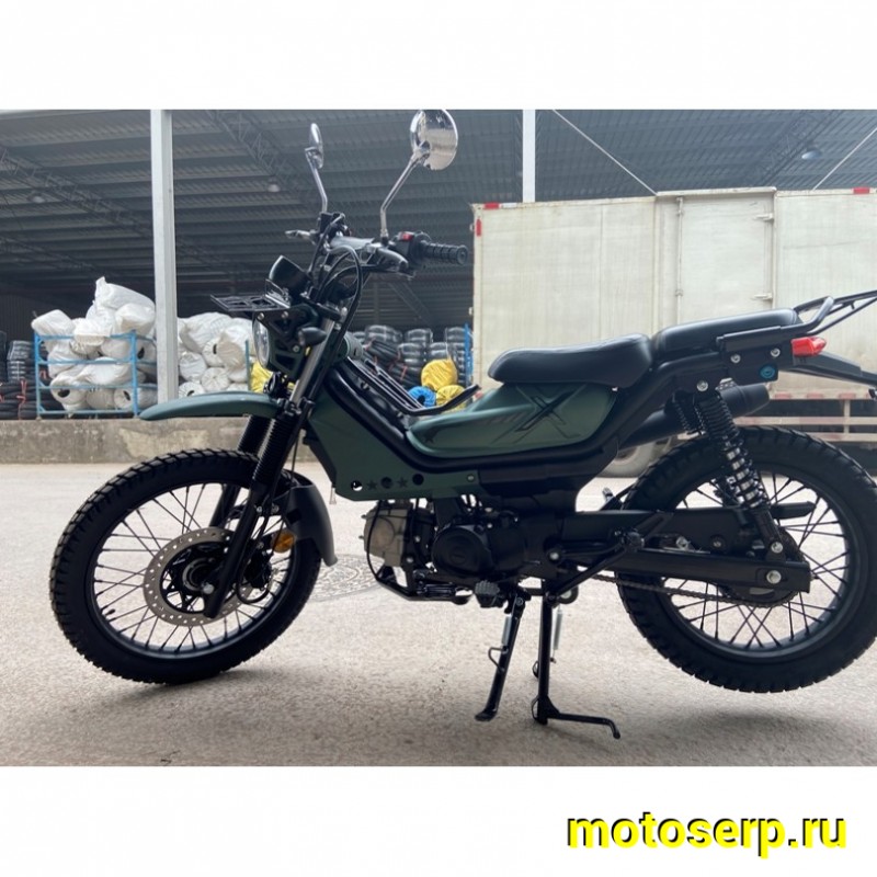 Купить  ====Мопед MM XTRAIL (ИксТраил - 50) репл Honda TRAIL  50сс 4Т, КАРБ, диск/бар. 18"/16". длиннобазн. узк багажн (зал) (шт) 01100 (SN (ФОТО купить с доставкой по Москве и России, цена, технические характеристики, комплектация фото  - motoserp.ru