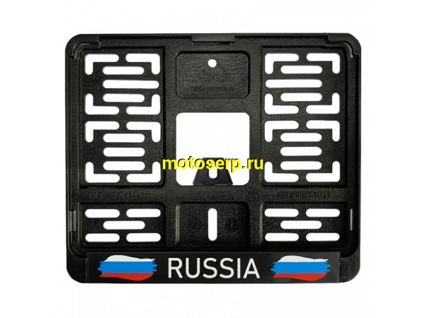 Купить  Держатель (рамка) заднего номера МОТО (19х14,5) пластик "Russia" нового образца (шт) (МК MRN008 купить с доставкой по Москве и России, цена, технические характеристики, комплектация фото  - motoserp.ru