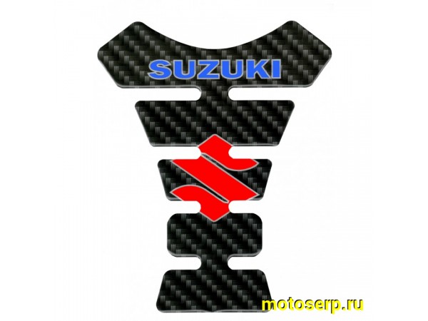 Купить  Наклейка (накладка) защитная на бак "Suzuki" объемная  (шт) (МК ZBNK 001 купить с доставкой по Москве и России, цена, технические характеристики, комплектация фото  - motoserp.ru