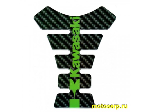 Купить  Наклейка (накладка) защитная на бак "Kawasaki" объемная  (шт) (МК ZBNK 006 купить с доставкой по Москве и России, цена, технические характеристики, комплектация фото  - motoserp.ru