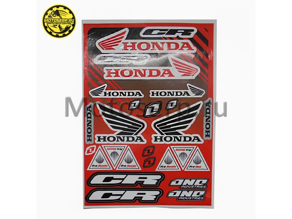 Купить  Наклейки (набор) Honda SR (25х35см) (шт) (МК DS 7929 купить с доставкой по Москве и России, цена, технические характеристики, комплектация фото  - motoserp.ru