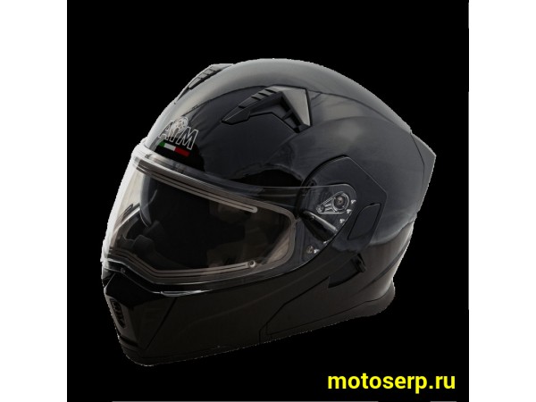 Купить  Шлем трансформер (модуляр) AiM JK906 черный глянцевый  р-р S (шт) (AIM 906-001-S купить с доставкой по Москве и России, цена, технические характеристики, комплектация фото  - motoserp.ru