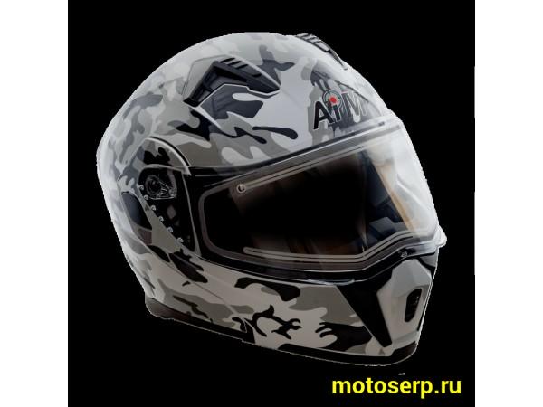 Купить  Шлем трансформер (модуляр) AiM JK906 комуфляж глянцевый  р-р M (шт) (AIM 906-015-M купить с доставкой по Москве и России, цена, технические характеристики, комплектация фото  - motoserp.ru