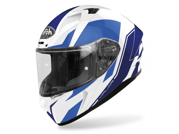 Купить  Шлем закрытый интеграл AIROH VALOR WINGS BLUE GLOSS (M) (шт) (AIROH купить с доставкой по Москве и России, цена, технические характеристики, комплектация фото  - motoserp.ru