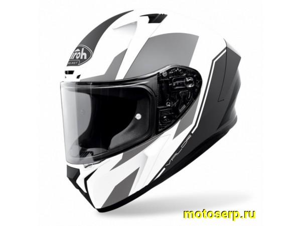 Купить  Шлем закрытый интеграл AIROH VALOR WINGS WHITE MATT (L) (шт) (AIROH купить с доставкой по Москве и России, цена, технические характеристики, комплектация фото  - motoserp.ru