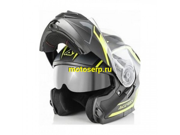 Купить  Шлем трансформер (модуляр) ACERBIS SEREL FLIP UP Black/Yellow-Fluo (L)  (шт)  (Progasi 0023929.444.066 купить с доставкой по Москве и России, цена, технические характеристики, комплектация фото  - motoserp.ru