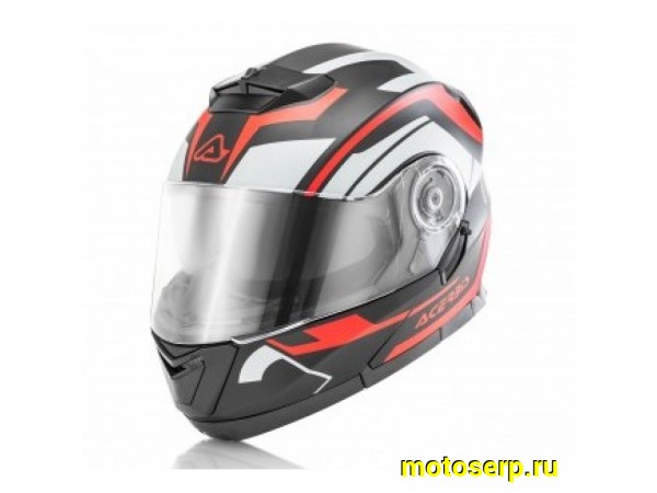 Купить  Шлем трансформер (модуляр) ACERBIS SEREL BLACK/RED,  р-р S (шт) (Progasi 0023929.323.062 купить с доставкой по Москве и России, цена, технические характеристики, комплектация фото  - motoserp.ru